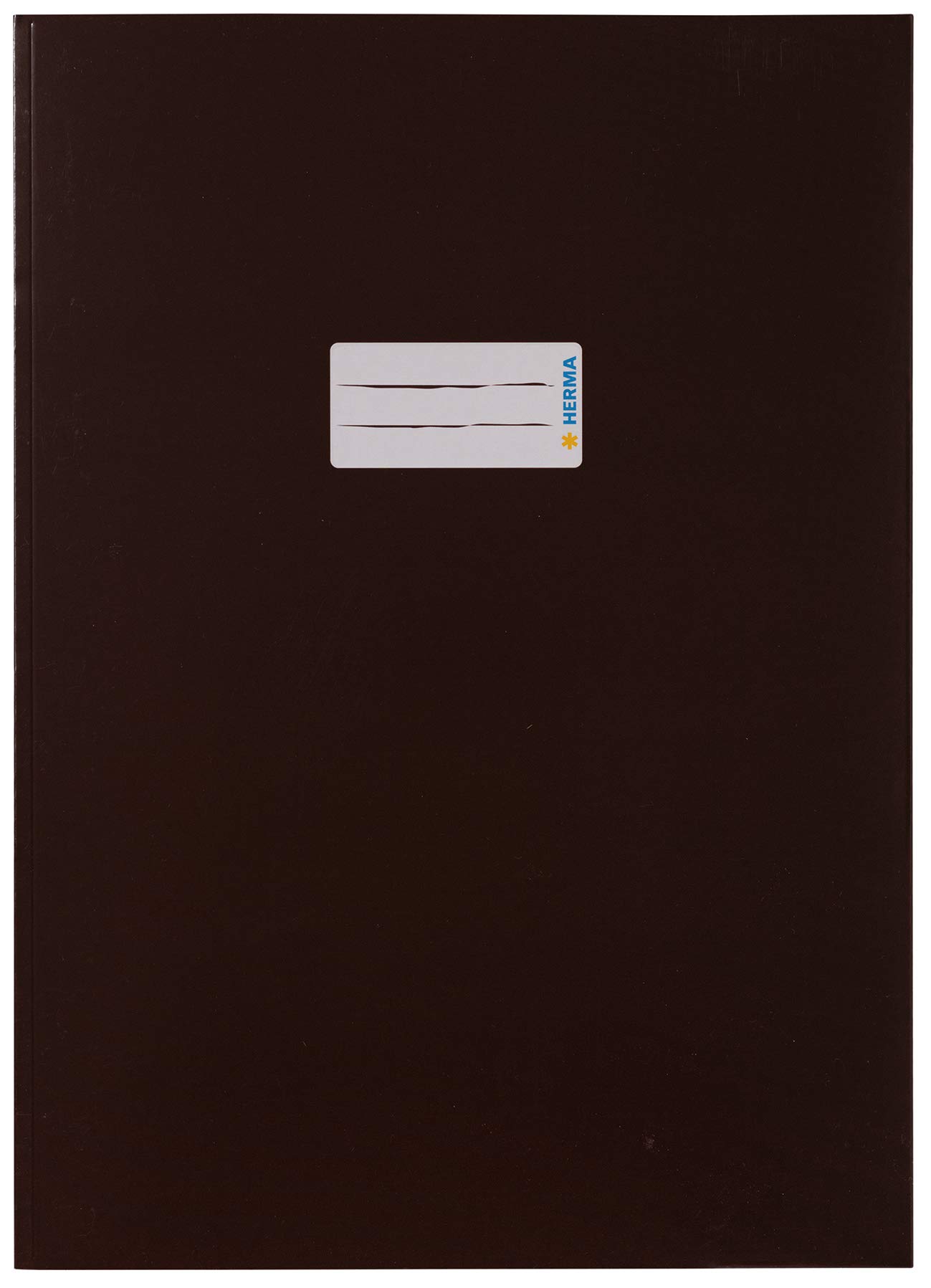 HERMA Cardboard Exercise Book Cover A4, with inscription field, made of extra-strong cardboard, slip on cover jackets for school, brown