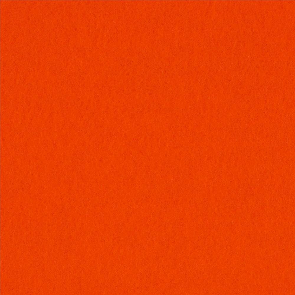60'' Wide Sweater Fleece Blaze Orange Fabric By The Yard