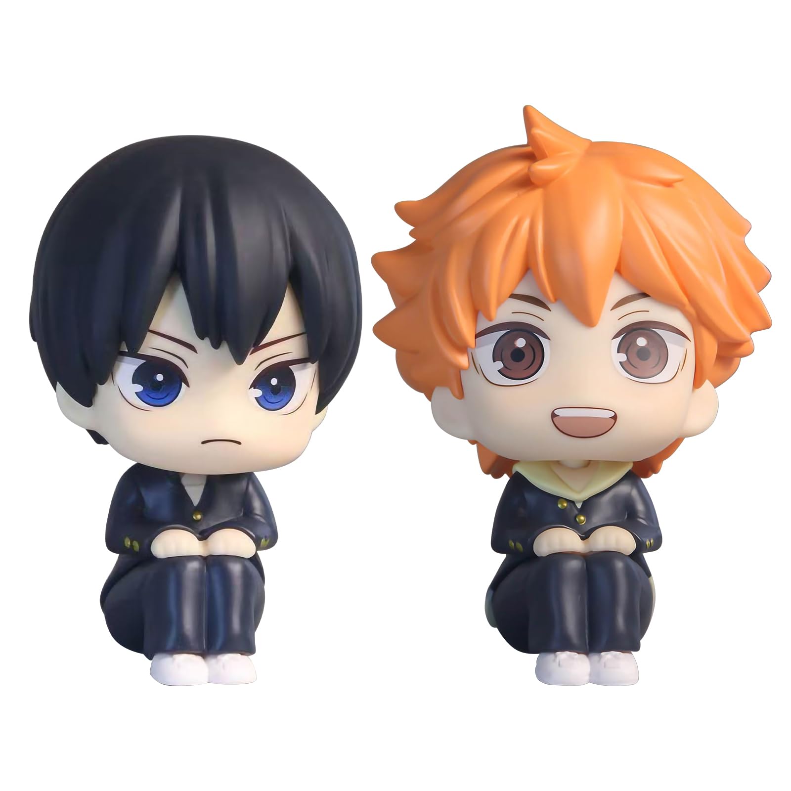 Haiikyuu Statua, Haiikyuu Modello, 2 Pezzi Desk Decor, Hiinata Shooyo e Tobiio Kageeyama Scultura, Anime Decorazione da Scrivania per Collezione, Regali per Gli Amici