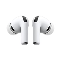 Apple AirPods Pro 3, Cancellazione attiva del rumore, Rilevamento della frequenza cardiaca, Cuffie Bluetooth, Audio spaziale, Suono ad alta fedeltà, Ricarica USB-C