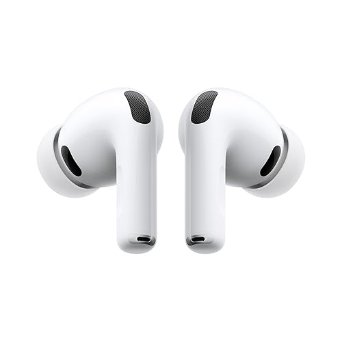 Apple AirPods Pro 3, Cancellazione attiva del rumore, Rilevamento della frequenza cardiaca, Cuffie Bluetooth, Audio spaziale, Suono ad alta fedeltà, Ricarica USB-C​​​​​​​