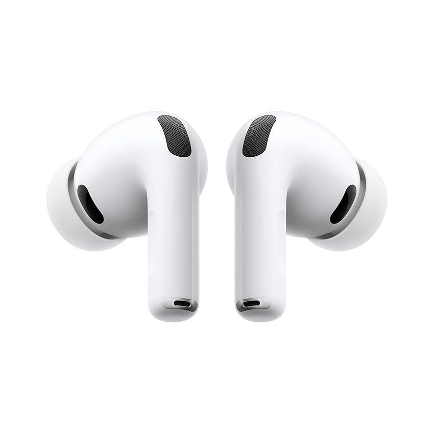 Auricolari wireless Apple AirPods Pro 3, Cancellazione attiva del rumore, Rilevamento della frequenza cardiaca, Cuffie Bluetooth, Audio spaziale, Suono ad alta fedeltà, Ricarica USB-C