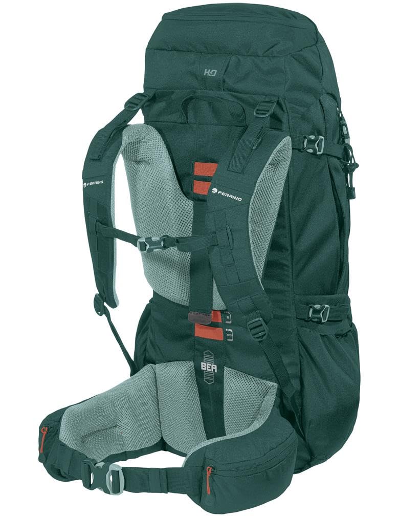 Ferrino Appalachian 75, Zaino trekking 70 litri - 75 litri ideale per escursionismo, montagna,scout e viaggio (Verde)