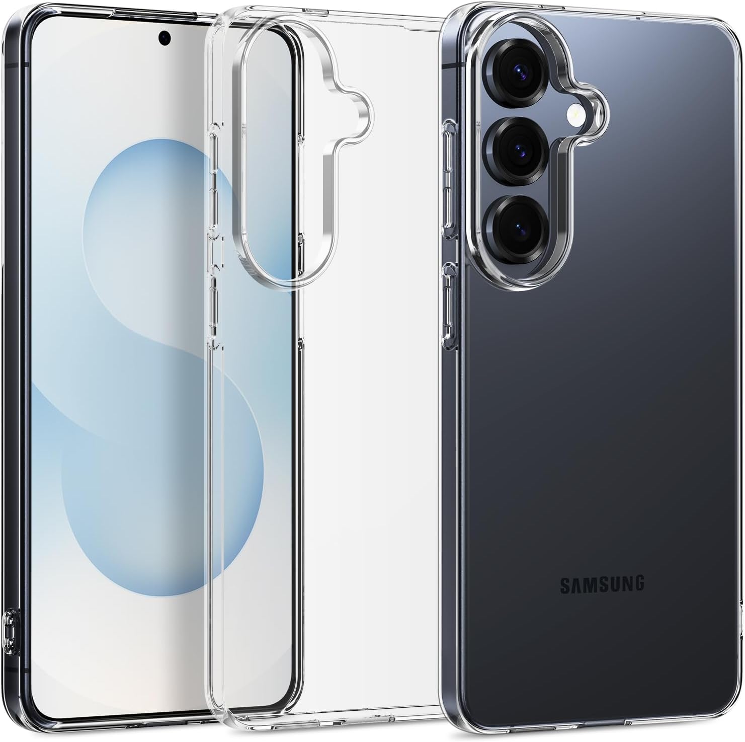 REALCASE Silicone Samsung S26 5G Back Cover Case, Scratch Resistant Protective Crystal Clear Transparent Shock Proof Bumper Back Cover Case for Samsung Galaxy S26 5G-image-28