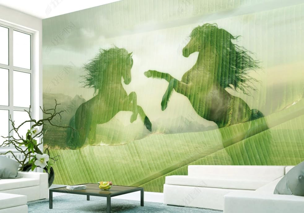 Papier peint intissé l’amour du cheval décoration murale grand format 450x315