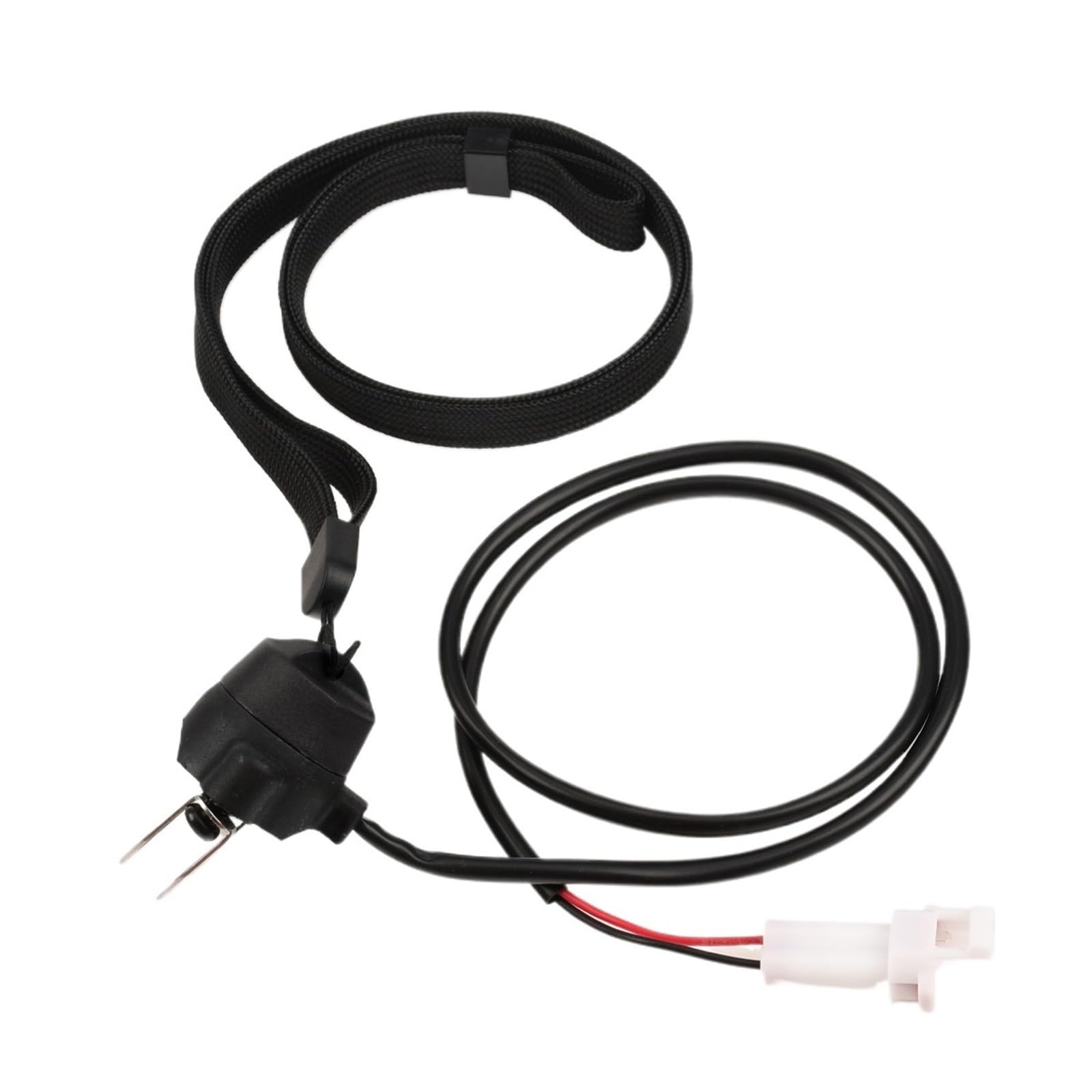 Pulsador arranque moto Tapa superior magnética con interruptor de emergencia para motocicleta, correa para la muñeca, para Mini Dirt Bike ATV bolsillo 2 tiempos(Black)