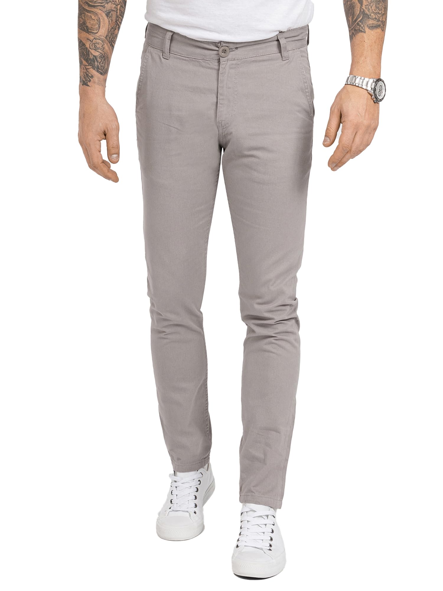 Rock Creek Herren Designer Chino Stoff Hose Chinohose Regular Fit Herrenhose W29-W40 RC-2083