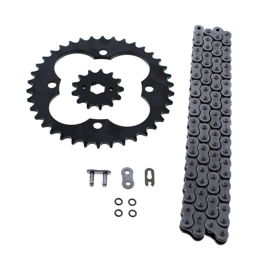 Fits Honda TRX300EX 300EX O Ring Chain and Sprocket Black 13/38 88O