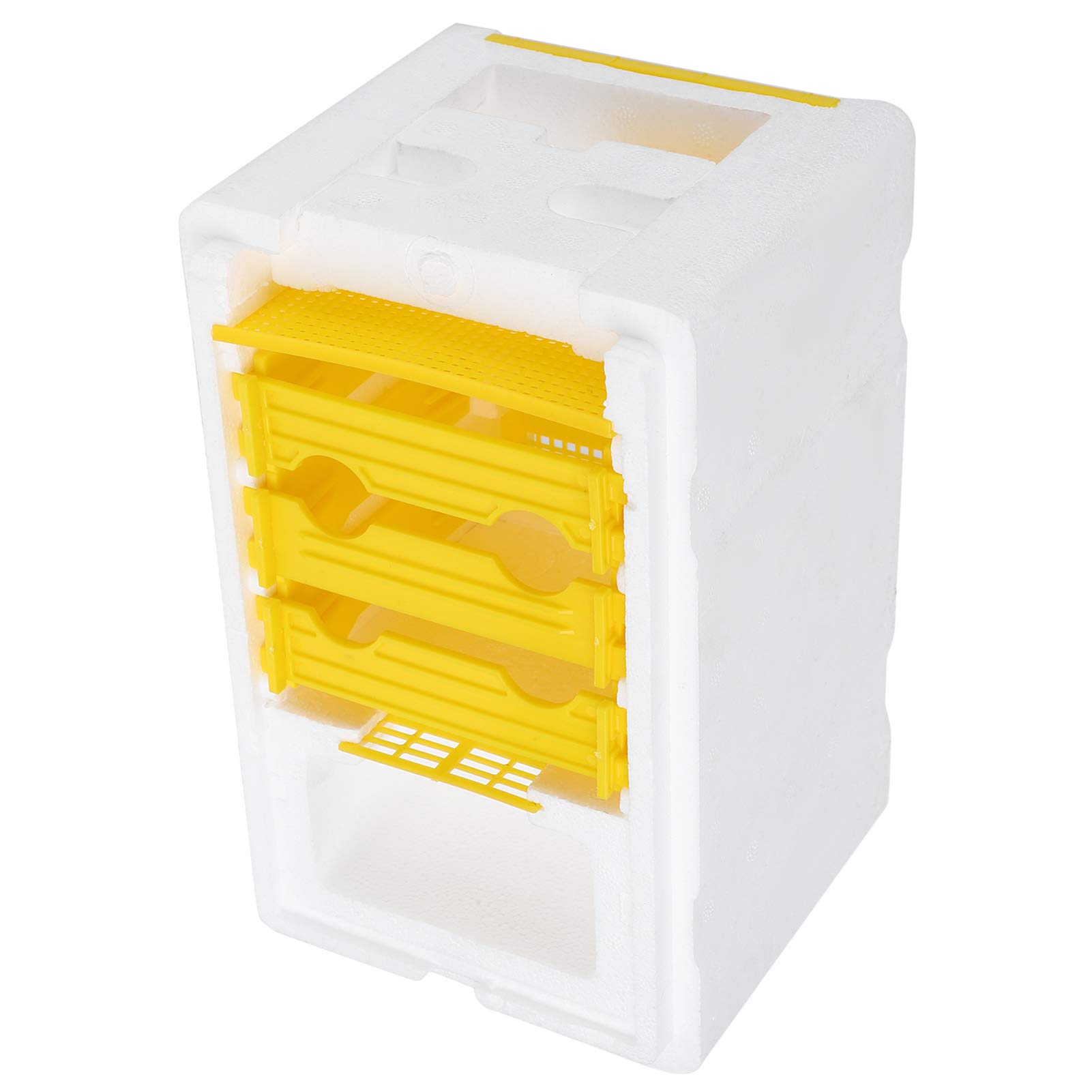 Boîte de Ruches en Mousse et en Plastique, Mini Nuc de Mating pour la Reproduction la Reine avec portabilité Compacte, Copulation Apidea Equipment pour Les Fournitures Apiculteurs