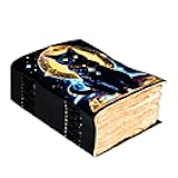 Handmade Vintage Leather Journal – 8x6 Inch Diary with 400 Deckle Edge Pages | Rustic Leather Notebook for Men & Women | Antique Refillable Writing Journal for Travel, Sketching, Gifts & Office Use (The Mystic Black Cat)