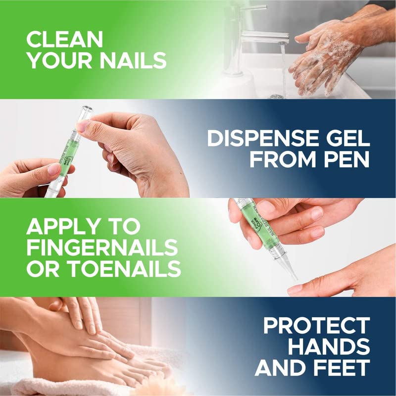 Nail Repair Solution for Thick, Broken Nails, Toe Nail & Fingernails | 100% Natural Ingredients Formula - Easy to Use - Extra Strength – Cruelty Free | 0.12 Fl Oz Nail Repair Pen (Pack of 4) by FootCure