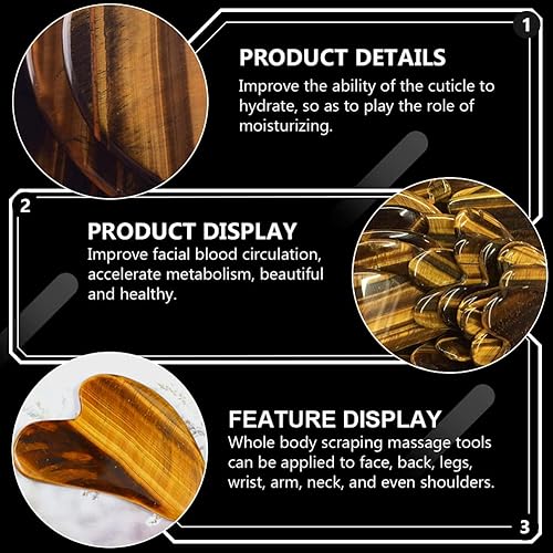 Miniatura 5 de EXCEART 1pc Dolphin Scraping Board Stone Massage Tool para rejuvenecimiento facial para autocuidado y uso marrón claro