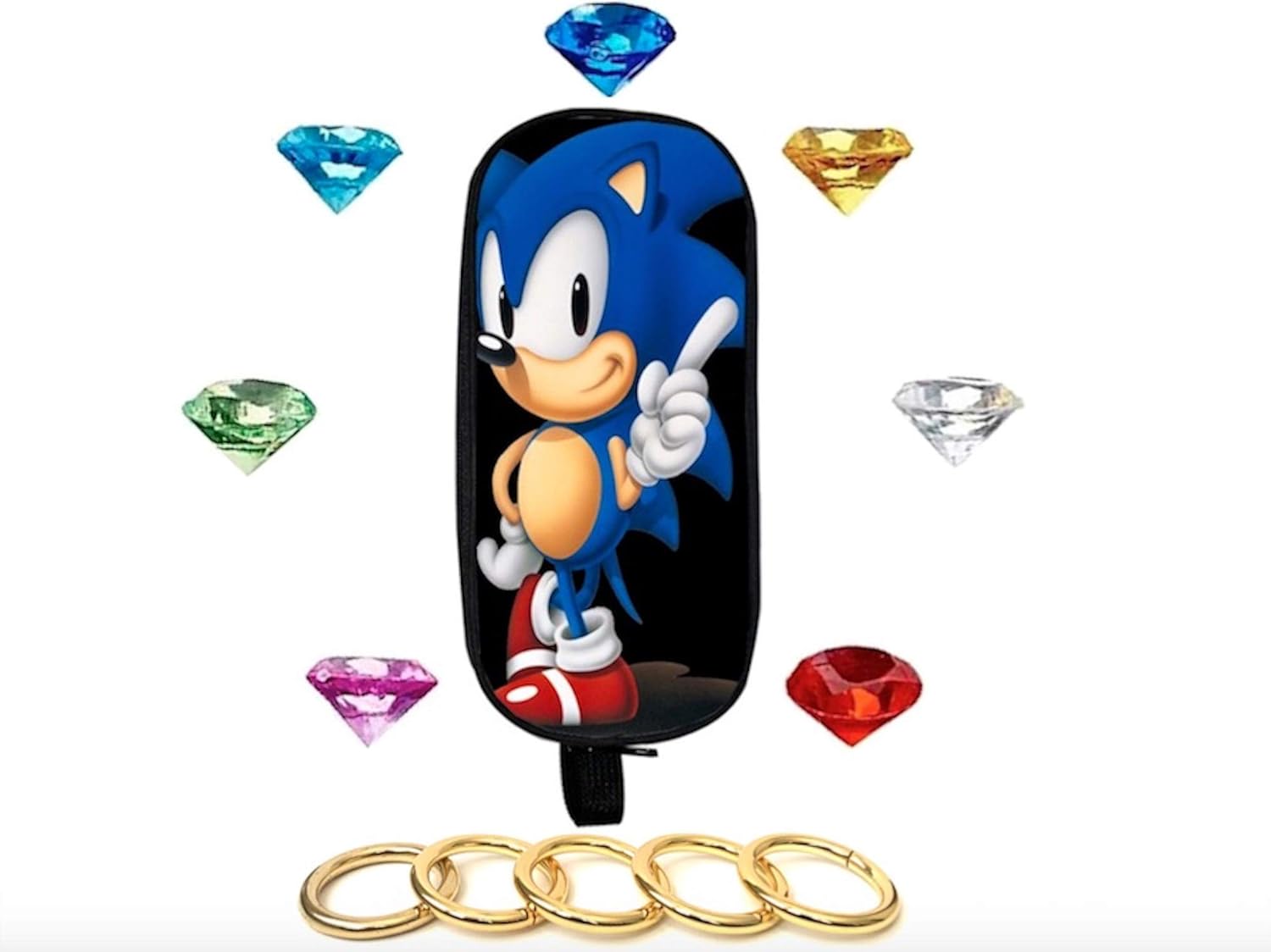 Buy Toys Sonic 7 Chaos Emeralds and 5 Power Rings in MultiPurpose