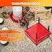 ZenxyHoC Brooder Plate for Chicks with Anti-Roost Cone, Chick Brooder Heater Red 10