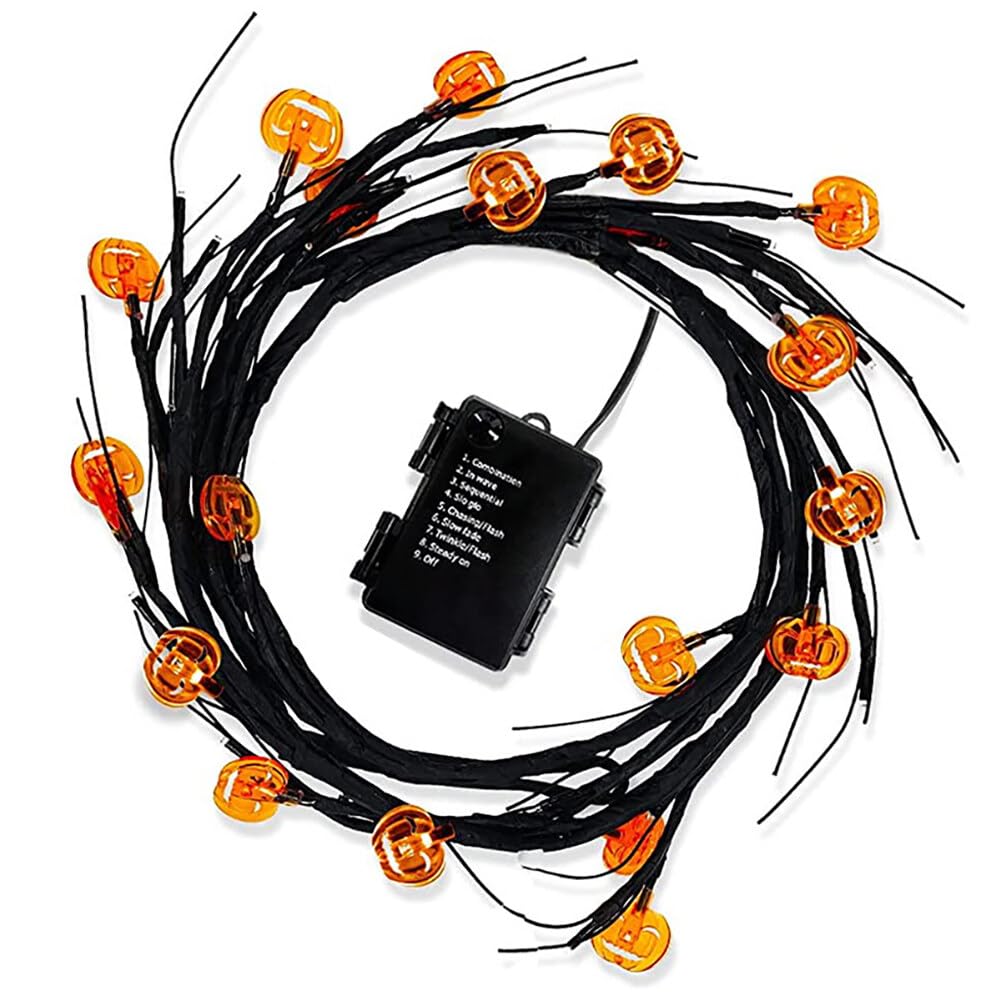 VERDANVERSE LED Ringelblumen Lichterkette - Warmweiß, Batteriebetrieben, Für Halloween & Día De Los Muertos