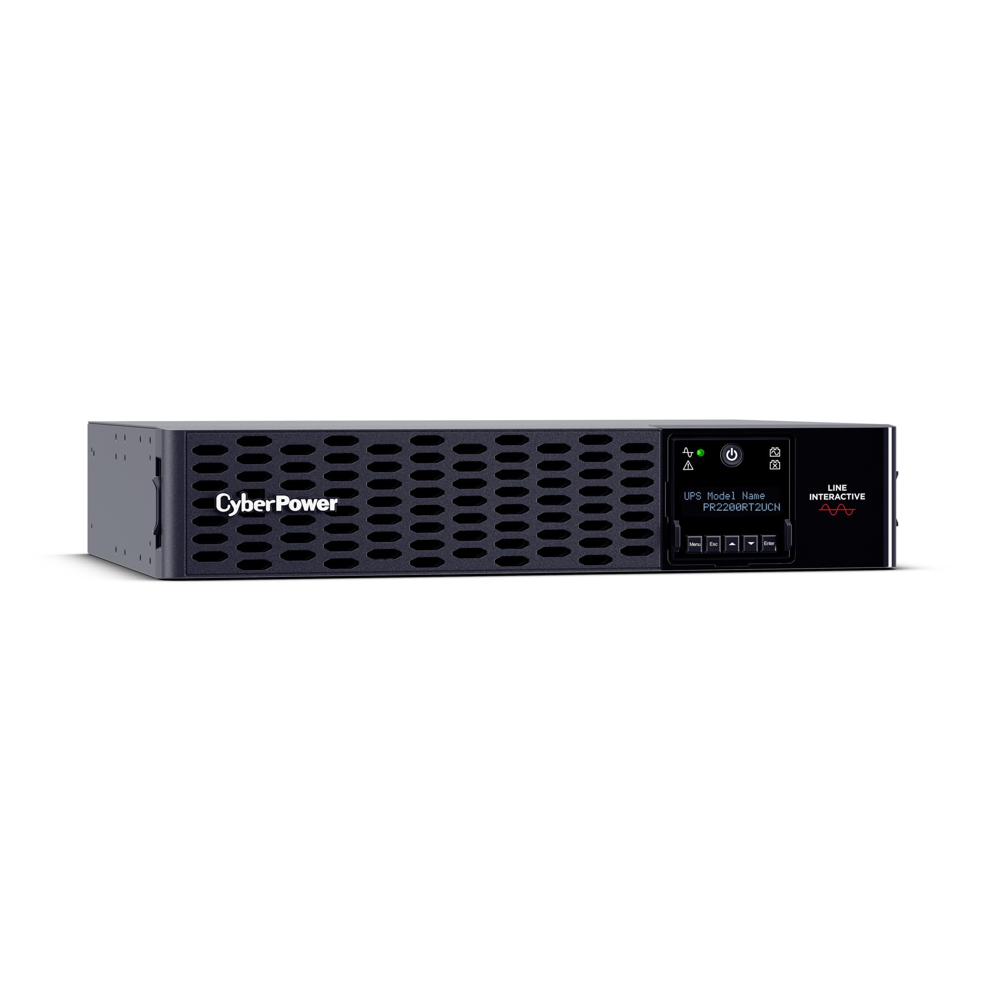 CyberPower PR2200RT2UCN Smart App Sinewave UPS Battery Backup and Surge Protector, 2200VA/2200W, 8 Outlets, 2U Rack/Tower, AVR, Pre-Installed