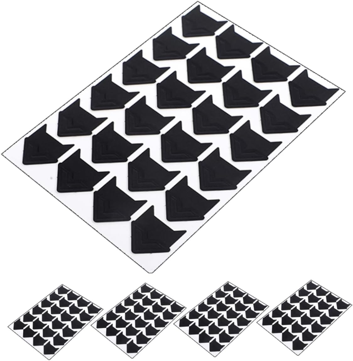 VOSAREA 120pcs Self-Adhesive Photo Corners Stickers Vintage Style Scrapbook Picture Mounting Corners for DIY Albums Memory Books and Creative Projects Easy to Apply and Securely Hold
