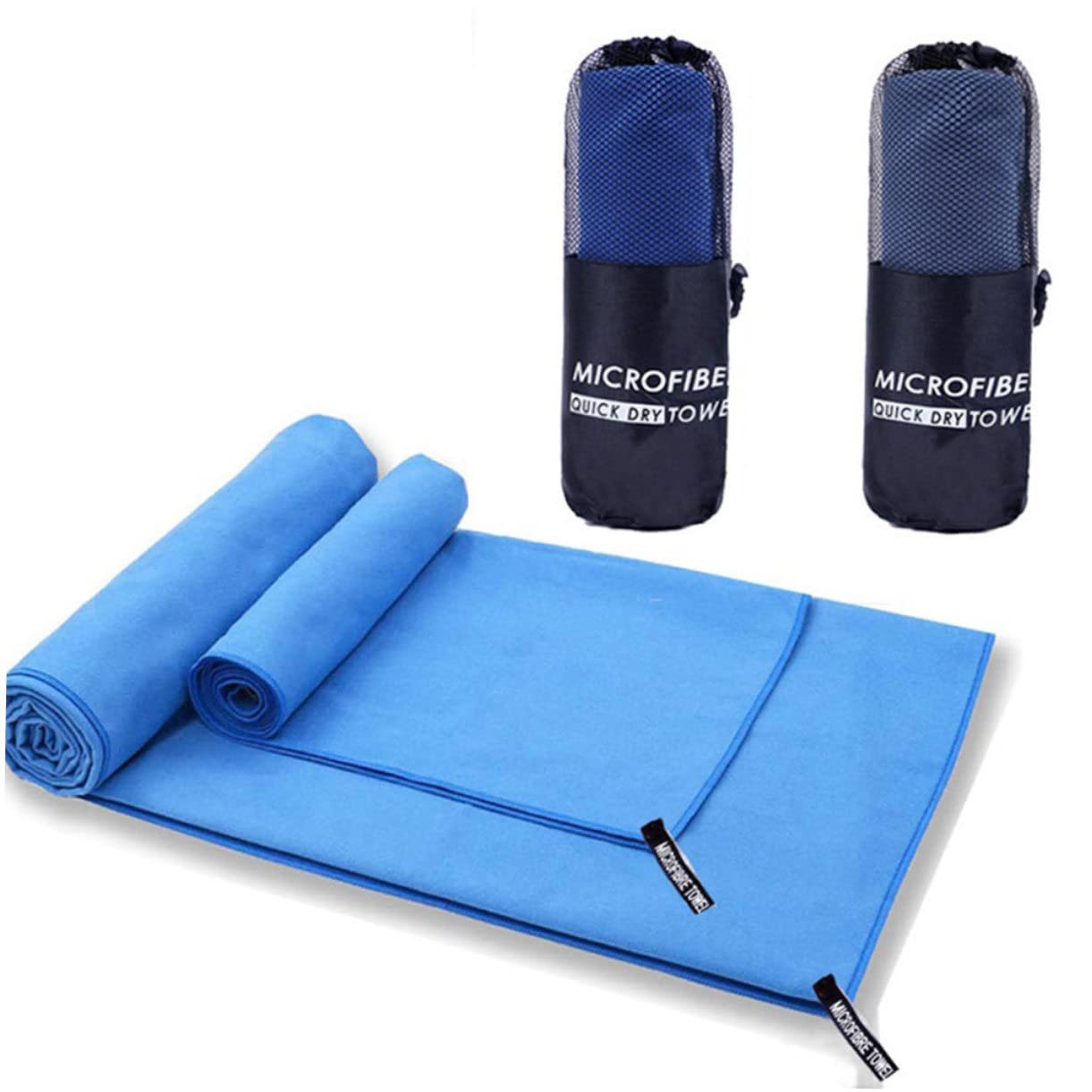 Serviette de sport microfibre fini les sacs humides après la natation