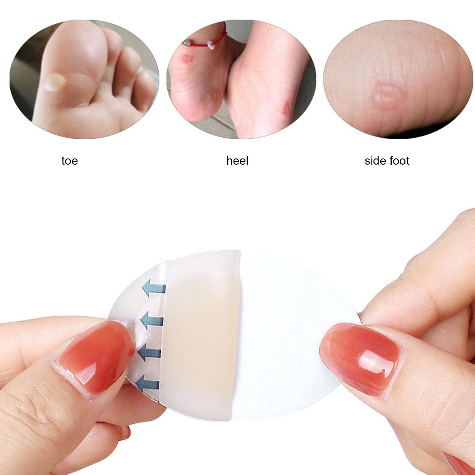 Blister Pad 20 Sztuk Samoprzylepny żel Zapobiegający Pocieraniu Plaster na Pęcherze do Stóp i Palców