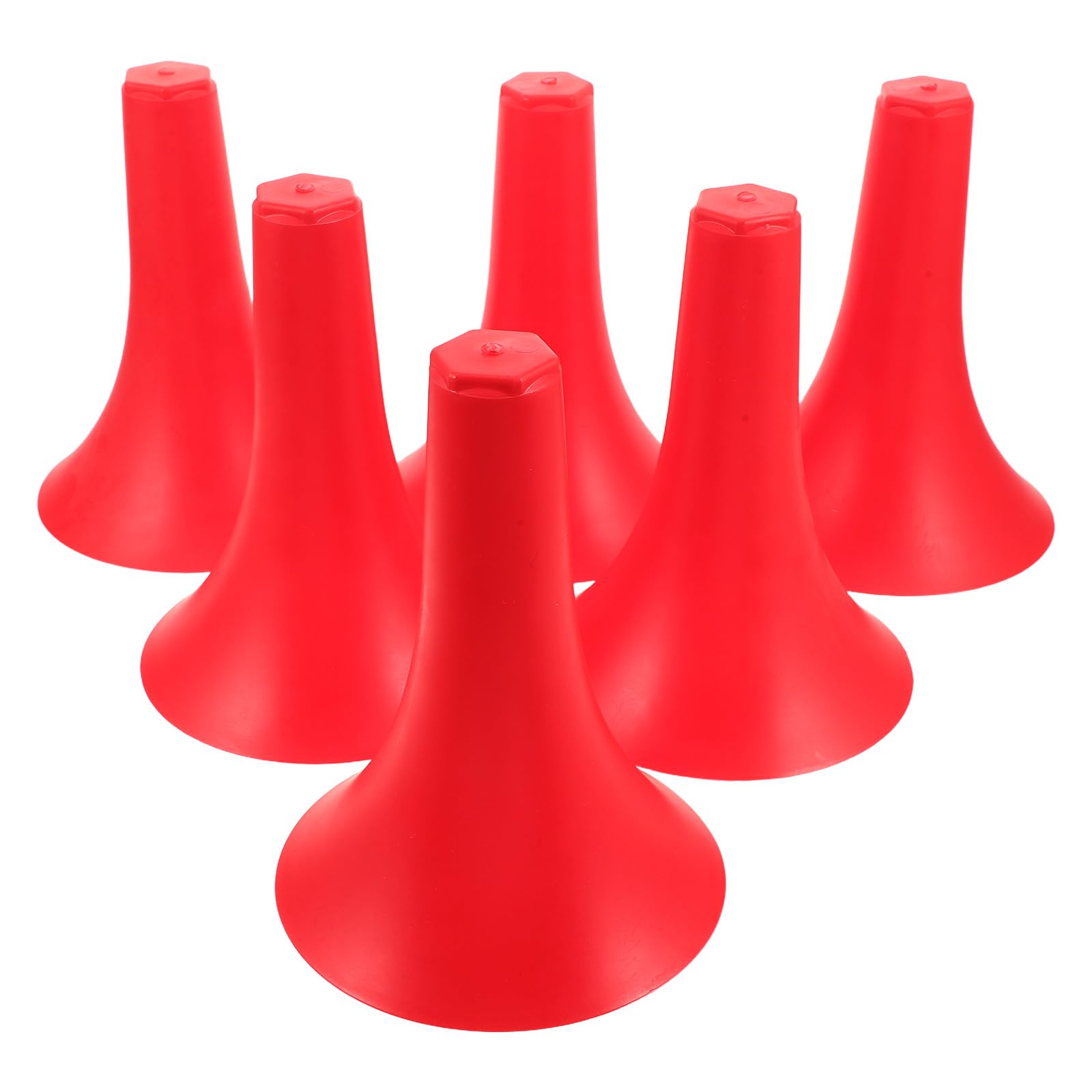Lurrose 6 Conos de Entrenamiento de Agilidad, Color Amarillo, con Base acam