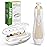 haakaa Baby Nail Care Electric Baby Nail File Kit with LED Light, Baby Nail Clippers for Newborn/Infants/Adults Toenails and Fingernails, 6 Replacement Heads & Storage Case, Acorn