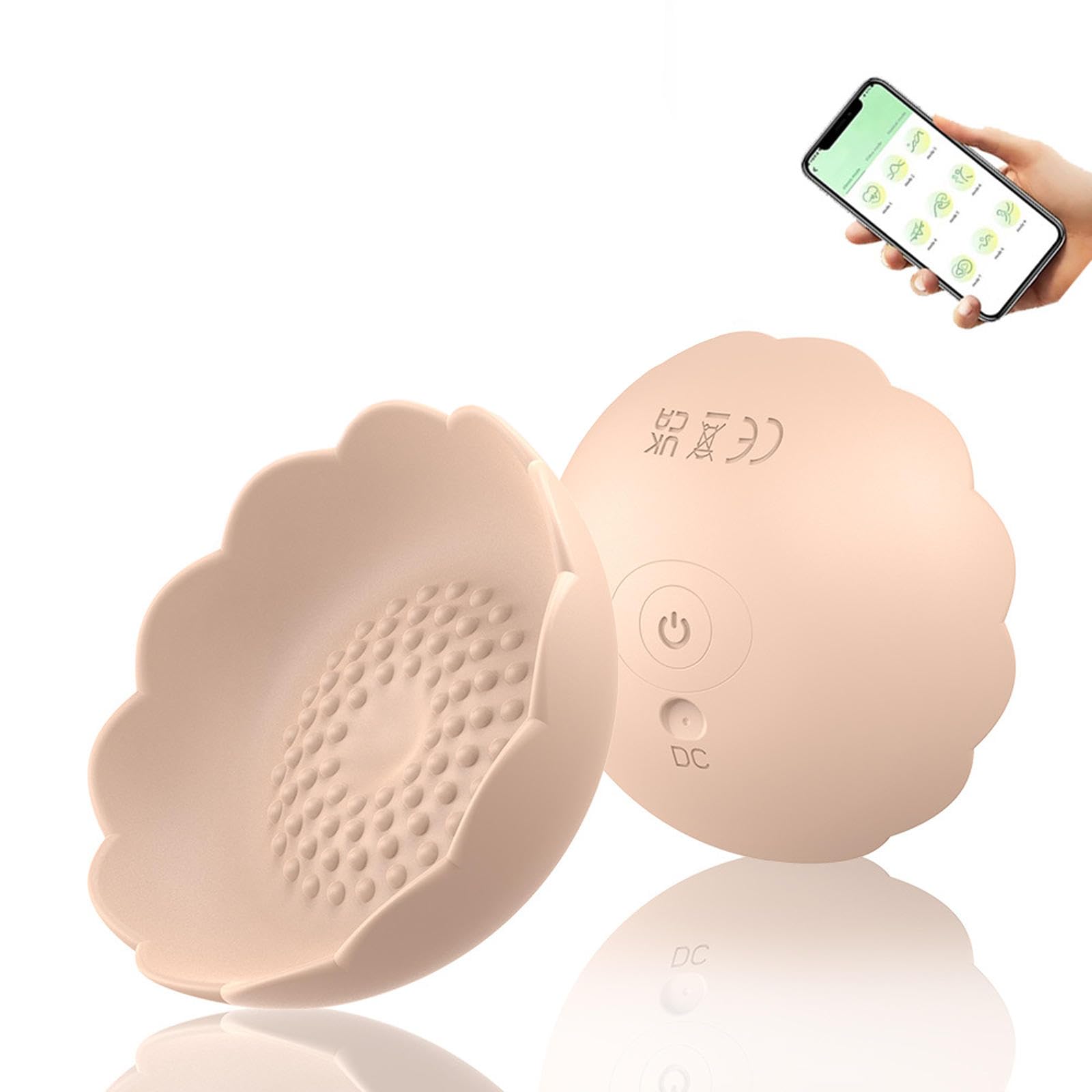 PacuM Wireless Electric Breast Massager, Anti Sagging Breast Enlargement Massager, Firming Chest Massager, Concealing Wearable Device, Fit The Chest Line