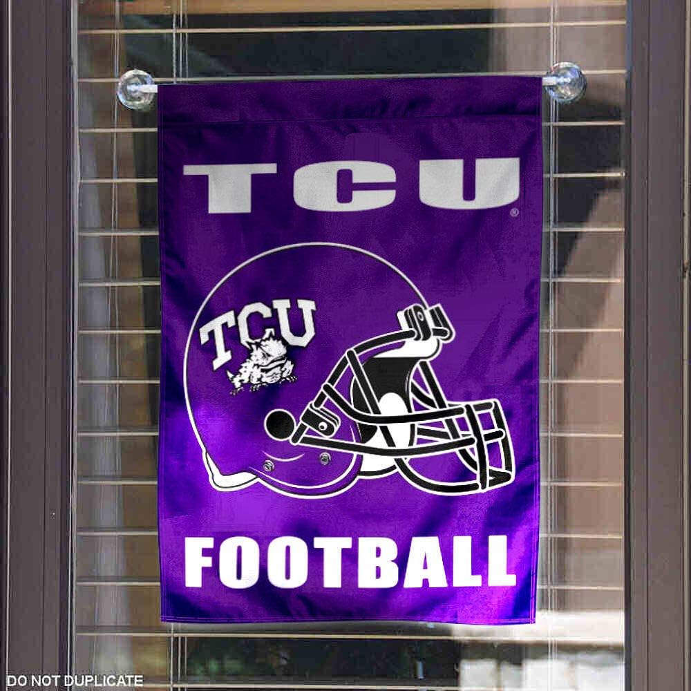 Texas Christian Horned Frogs Football Helmet Garden Flag - Image 4