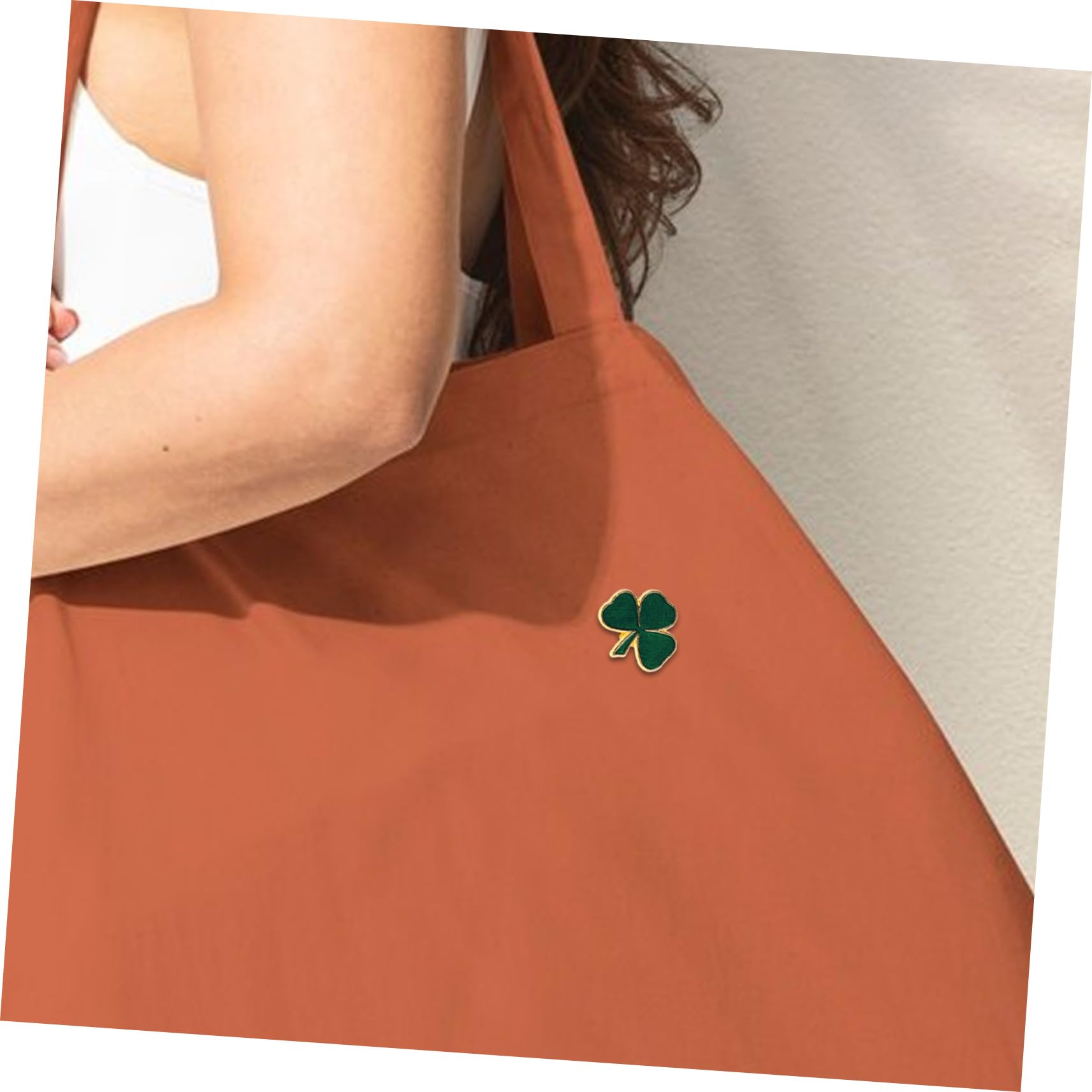 10pcs Brooch Badge Party Favors Accessories Patricks Day Jewelry Shamrock Charms Green Zinc Alloy