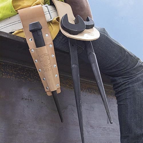 Miniatura 7 de Klein Tools 3213TT - Llave de construcción con agujero de sujeción, fabricada en Estados Unidos, apertura nominal de 1-716 pulgadas, perno de 78