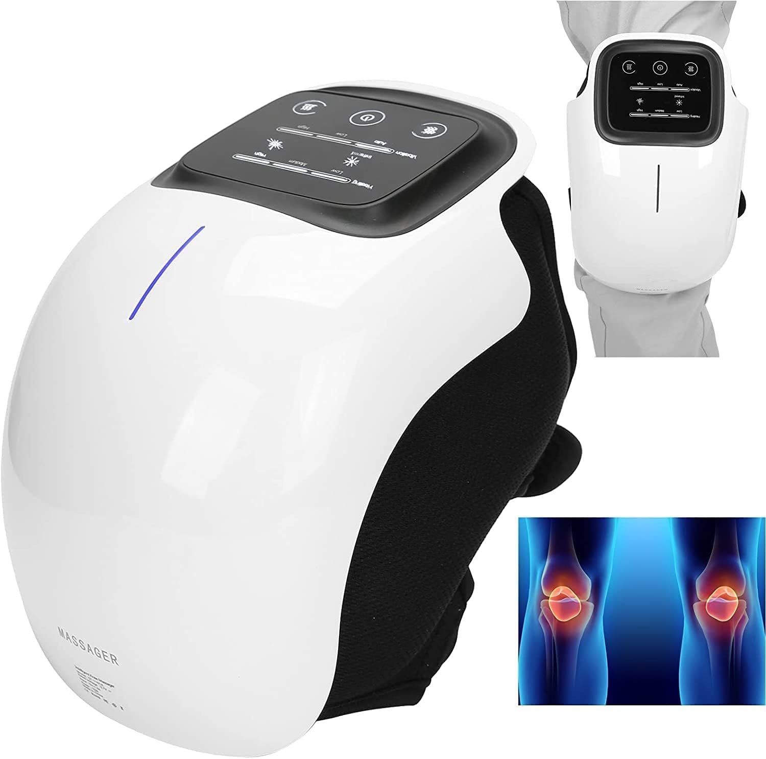 CA Knee Massager for joint pain relief Heat Kneading Infrared Heated Vibration Physiotherapy Relaxing Flow Calf and Knee Reduce Swelling for Knee Compression Therapy. (B0C55MTWXR) Amazon Price History, Amazon Price Tracker