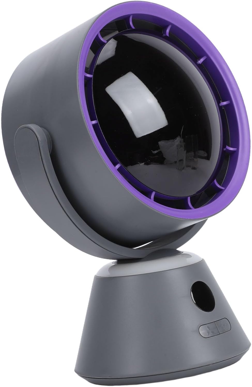 USB Desk Fan with Digital Display, 4000mAh Battery & Night Light, 3-Speed Adjustable High Speed Turbine Air Circulator, Hanging Table Fan for Home Office