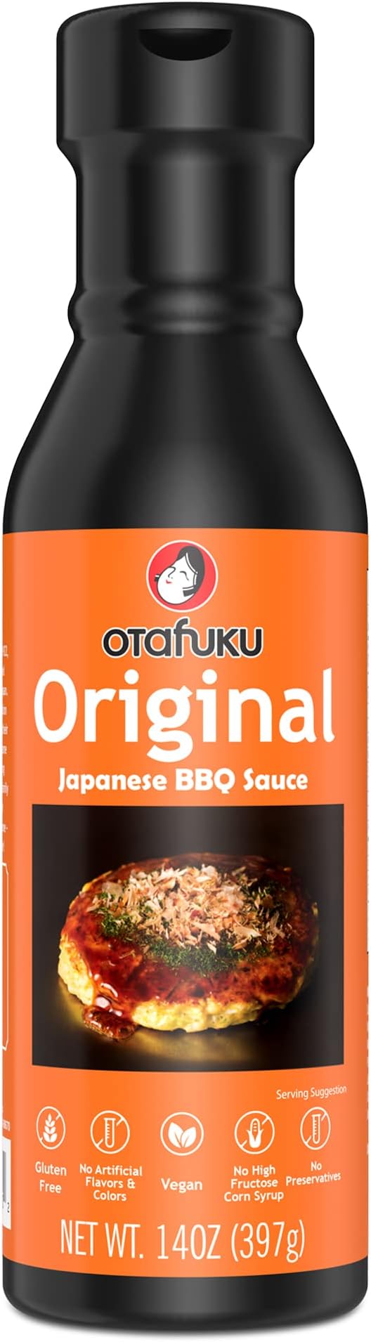 Otafuku Original Japanese BBQ Sauce for Yakitori, Okonomiyaki and Grilled Meats, Vegan & Gluten Free, 14 Oz