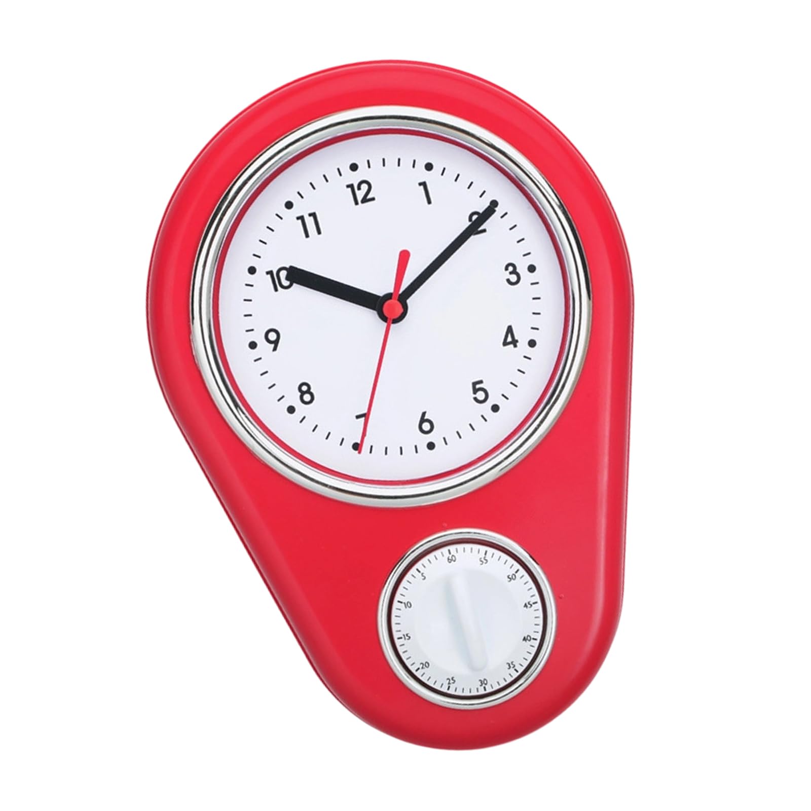 Msioytog Contemporary 9Inch Wall Mount Clock 60 Minutes Visual Countdown Timer Quiet Quartzs Operations Battery Operated Design Kitchen Timer Wall Clock
