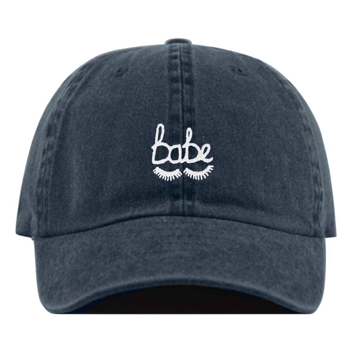 Babe Lashes Baseball Hat, Embroidered Dad Cap, Unstructured Soft Cotton, Adjustable Strap Back (Multiple Colors)