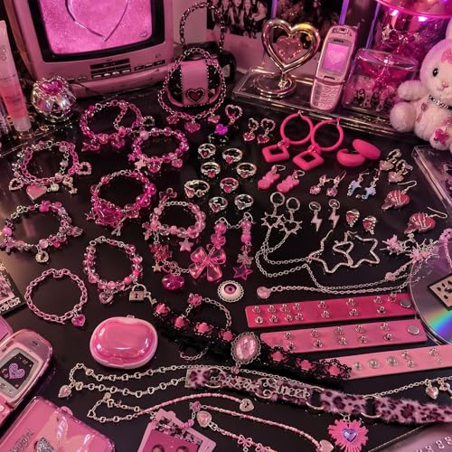 Image of SMUOBT Mystery Jewelry Jar Bundle - Surprise Vintage Jewelry Box for Women,Gift Jewelry Set (Necklace, Earrings, Rings,Kracelet,Keychain) - Unique Birthday Gift for Women