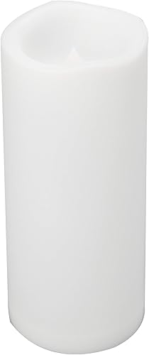 Miniatura 7 de Paquete de 2 velas impermeables sin llama de 4 x 10 pulgadas para exteriores con temporizador, funciona con pilas, velas LED eléctricas para regalo,