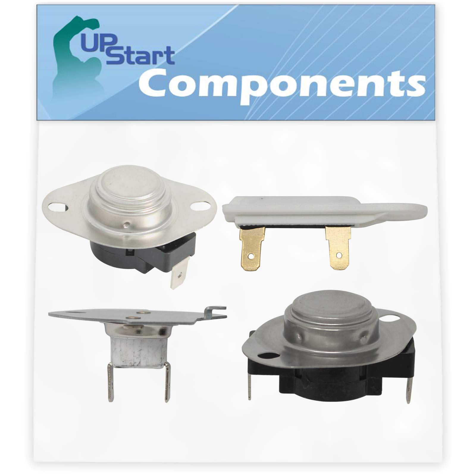 3390291 Thermostat & 3392519 Thermal Fuse & 279769 Thermal Cut-Off Kit Replacement for Kenmore 11066972500 Dryer - Compatible with WP3390291 & WP3392519 & 279769