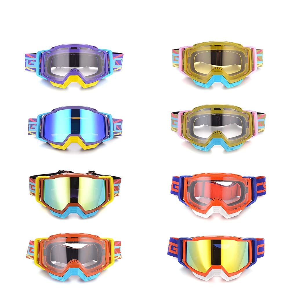 Motocross Moto Goggles VTT Off route Dirt Saleté Vélo Vike Verres anti-vent anti-vent MX Goggles (Color : Model 13)