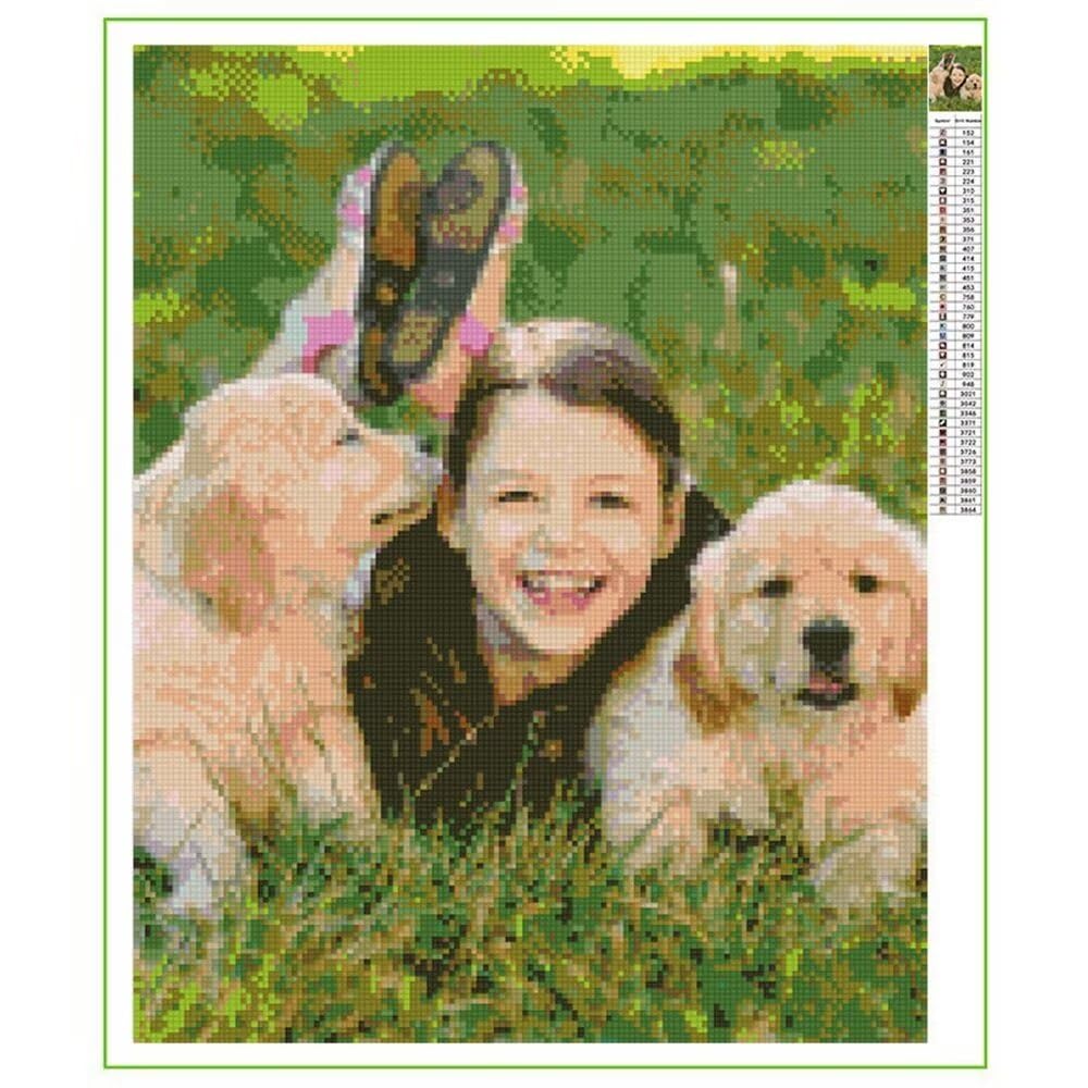 Gudina Diamond Painting Personalizzato, 5D Diamond Painting Kit