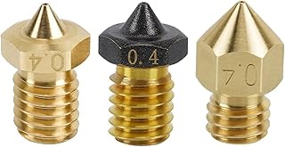 REHOSE CHT Nozzle for E3D V6/ MK8 / V6 PTFE Brass Copper Nozzles 0.2/0.3/0.4mm High Flow Extruder for Ender 3 KP3S (Color : 1 Pcs MK8, Size : 0.3mm)