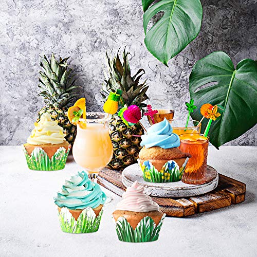 240 Pieces Cupcake Liners Petal Grass Shaped Cupcake Wrappers Grass Flower Cupcake Baking Cups Spring Themed Paper Wraps Muffin Case Trays For Mother's Father's Day, 4 X 2.4 X 2 Inch (Stylish Style) #TOP5
