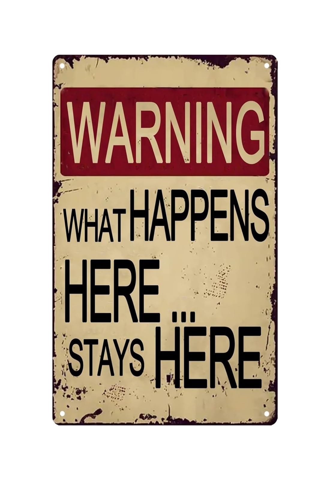 PKNVKZIDK Man Cave Privacy Sign Metal Tin Sign Vintage Funny Warning Wall Decor for Bar Basement 8 X 12 inch