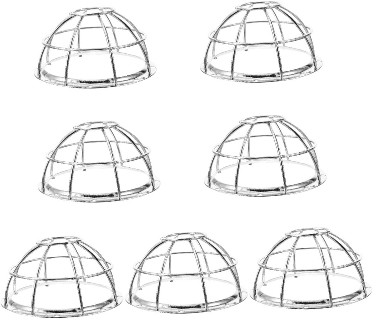 Housoutil 7pcs Detector Protector Cage Mesh Cover for Detectors Impact-Resistant and Theft Design for Home and Commercial Use