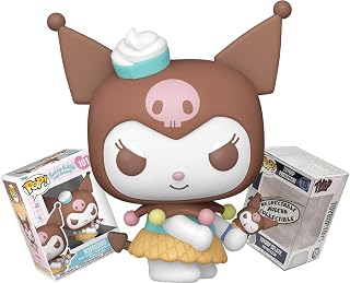 Funko Kuromi with Ice Cream Cone + ToyBop Protector: Hello Kitty and Friends Pop! Animation Vinyl Figure (Bundled with Pop Protector Collector Case Gift Set)