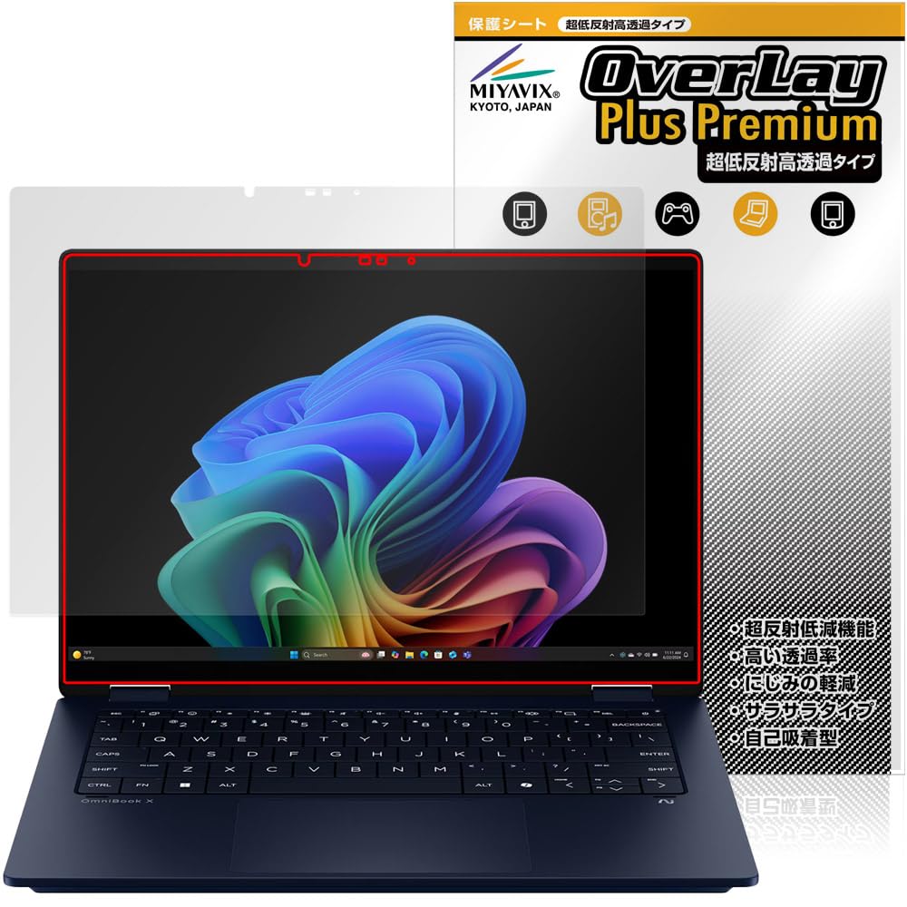 Amazon | ミヤビックス 超低反射 高透過 HP OmniBook X Flip 14-fm0000