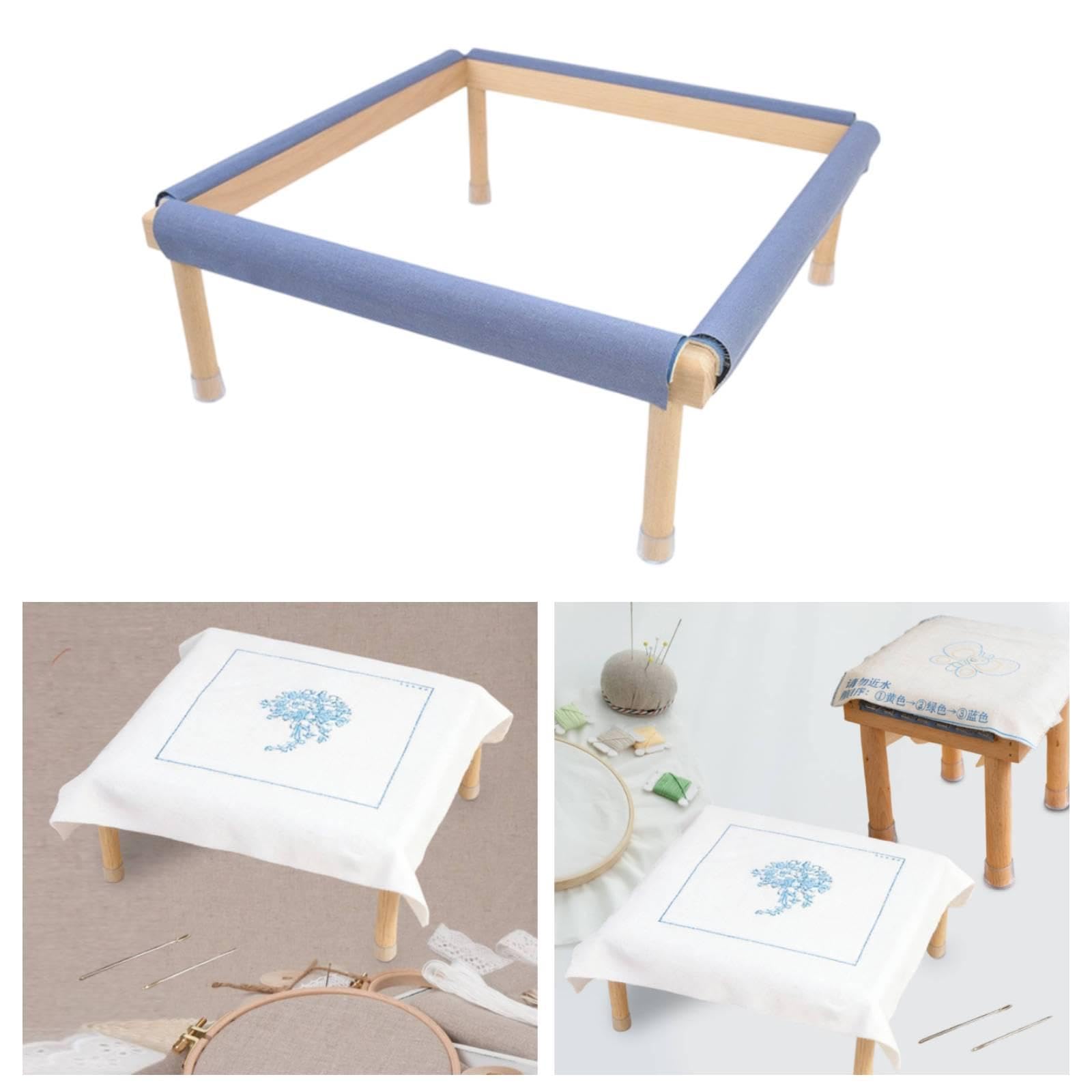 Milageto Bastidor Bordado, Bastidor, Cuadrado Madera para, Soporte para Costura, Soporte para Manualidades y, L