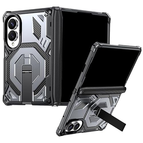 CYBERGARAGE�E�݊��i Galaxy Z Fold8 �Ή� �P�[�X �ϏՌ� �J�o�[ �܂肽���݌^ �����K���X�t�B�����t�� Qi�[�d ���C�����X�[�d�Ή� �X�^���h�@�\ �t�H�[���h8 �������(�O���[) [���s�A���i]