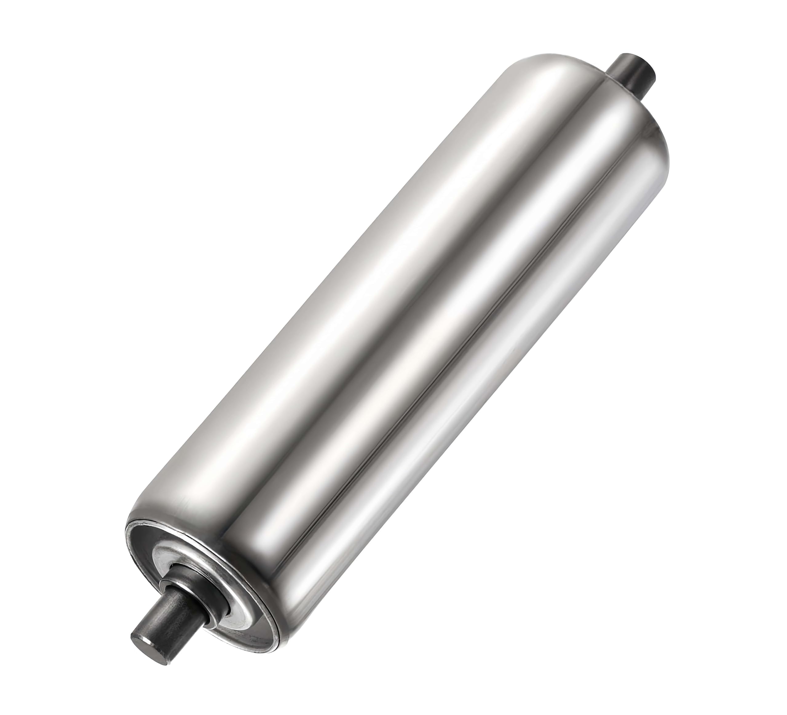 Conveyor Roller 2" Diameter 6" Length, Heavy Duty Stainless Steel Gravity Transmission Replacement Part for Rollers Conveyor, Logistics Warehouses, Woodworking Table, Kayak, Dock