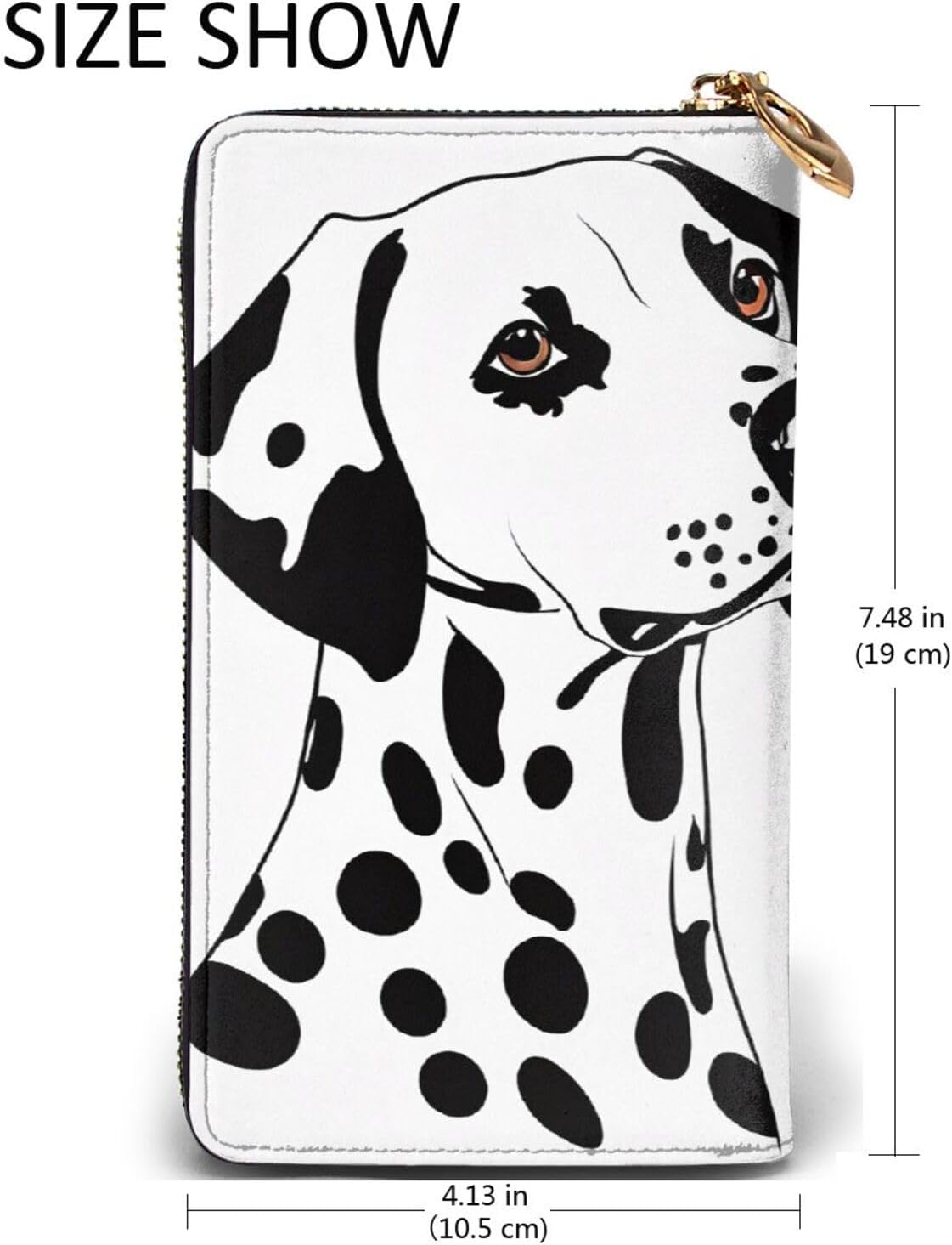 Dalmatianfull Width Double-Sided Printed Long Wallet Is A Must-Have For Travel, Portable And Easy To Store In One