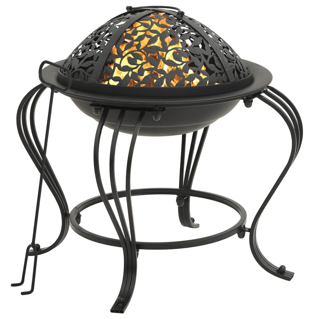 Caminetti Braciere con attizzatoio in acciaio 49 cm